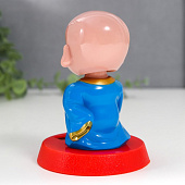  Маятник Будда с чётками, 8х8х9 см, пластик, от солнечной батареи, 7887117 