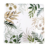 Набор тарелок одноразовых бумажных "Эко", квадратные, 21 см, 10 шт, 9392954 Набор тарелок одноразовых бумажных "Эко", квадратные, 21 см, 10 шт, 9392954