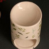  Аромалампа для эфирных масел «Ясно. Веточки», керамика, белая, 7.2?7.2?11.6 см 