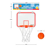  Игровой набор Баскетбол размер корзины 6х16х26см, d мяча 8см, 2283494 