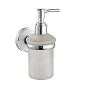  Дозатор для жидкого мыла с держателем Либретто белый /102309 Zenfort 