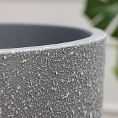  Горшок Саванна №9. 40л, серый бутон 