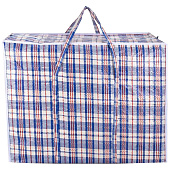  Сумка хозяйственная, 115 л, цвет синий/белый 