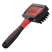 Щетка-пуходерка NUNBELL для животных 18х10.5см двусторонняя с каплей арт.10922-5452 Код270084 Щетка-пуходерка NUNBELL для животных 18х10.5см двусторонняя с каплей арт.10922-5452 Код270084