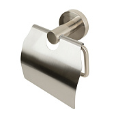  Держатель для туалетной бумаги настенный закрытый никель 24586 Zenfort 