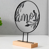  Сувенир металл Любовь с ветками чёрная 5х15,5х21 см  10539322 