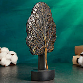  Фигурка декоративная Денежное дерево 16х5х17см, черный с позолотой 10801298 