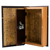  Сейф-книга дерево, кожзам "Золотой вклад" 21х13х5 см 5487694 