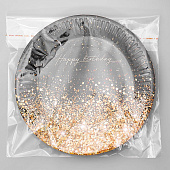 Тарелка бумажная "Happy Birthday", 18 см, набор 10 шт, 4817871 Тарелка бумажная "Happy Birthday", 18 см, набор 10 шт, 4817871