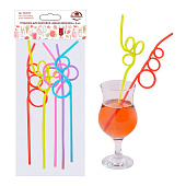  Набор трубочек для коктейля "Дикая Мексика" 5 шт. (L=26 см) 