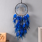  Ловец снов "Дерево" ярко-синий d=15,5 см h=63 см 7119098 