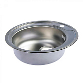  Мойка врезная D49см 0,8мм круглая с сифоном Melana 