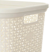  Корзина для белья RATTAN слоновая кость 35л HL081093IV 
