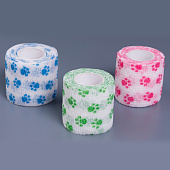 Бинт Wogy эластичный самофиксирующийся L 450х5 см, с принтом, с европодвесом, микс, арт. 2024-3330 Код 273343 Бинт Wogy эластичный самофиксирующийся L 450х5 см, с принтом, с европодвесом, микс, арт. 2024-3330 Код 273343