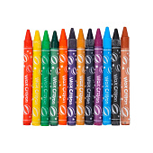  Мелки восковые 12цв KEYROAD Standart, 8х90мм, картонный футляр (12/144) /KR971303/ 