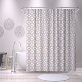  Штора для ванной Магнус полиэстер 180х180см 12 колец мультиколор /104271 Delphinium 