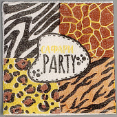 Набор посуды Сафари Party, салфетки 20 шт., стаканы 6 шт., тарелки 6 шт., 9623265 Набор посуды Сафари Party, салфетки 20 шт., стаканы 6 шт., тарелки 6 шт., 9623265