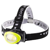  Фонарь налобный  H5-L3W 3ААА черно-зеленый ФАZА 