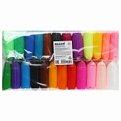  Пластилин супер лёгкий застывающий 24 цвета MAZARI, 13 гр, стеки 3 шт, M-4194-24 