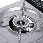  Плитка газовая ЕРМАК двухкомфорочная портативная с переходником, в кейсе, 64х27х9см 116-001 