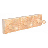  Вешалка 3-х рожковая с орнаментом "Рогожка", 25х6,5х7,5 см "Банные штучки"/5 