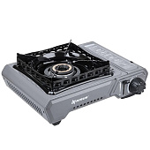  Плитка газовая NISUS портативная в кейсе, горелка латунная, ветрозащита (N-MS-2900HCBW) 