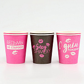 Набор бумажной посуды "Девчонка", на 6 персон, 6 стаканов, 6 тарелок, трубочки 10797811 Набор бумажной посуды "Девчонка", на 6 персон, 6 стаканов, 6 тарелок, трубочки 10797811