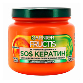 Маска для волос G Fructis SOS Восстановление Кератин 300мл Маска для волос G Fructis SOS Восстановление Кератин 300мл