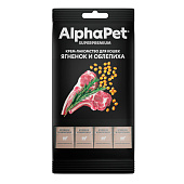  Крем-лакомство для кошек AlphaPet Superpremium ягненок/облепиха, 4х12 гр, 340004 