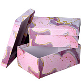 Подарочная коробка «Amethyst», pink (18х12х7) Подарочная коробка «Amethyst», pink (18х12х7)