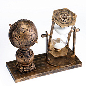  Песочные часы Глобус, сувенирные, 15.5 х 7 х 12.5 см 7109225 