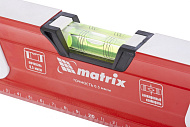  Уровень коробчатый фрезерованный, алюминиевый, магнит,  400мм Matrix 3 глазка (1 зеркальный) 