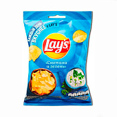 Чипсы Lay's Сметана Зелень 37гр Чипсы Lay's Сметана Зелень 37гр