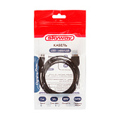  Кабель USB - microUSB 10W 2A SKYWAY черный в пакете 1м 