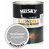  Краска с молотковым эффектом алюминий 0,25л / HUSKY-KLONDIKE 