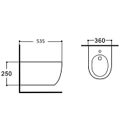 Биде подвесное Европа AQ1006-00 535x360x250 Aquatek Биде подвесное Европа AQ1006-00 535x360x250 Aquatek