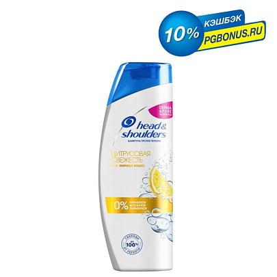 Шампунь HEAD & SHOULDERS Цитрусовая свежесть 400мл Шампунь HEAD & SHOULDERS Цитрусовая свежесть 400мл