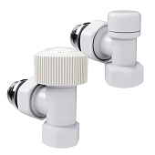  Набор термостатический угловой Royal Thermo Design 1/2"М30х1,5 белый 