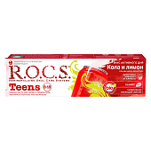 Зубная паста детская ROCS 74 для школьников Кола/Лимон Зубная паста детская ROCS 74 для школьников Кола/Лимон