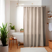 Штора для ванной 180х180 Brilliant Grey 12 колец атлас XT-082 Aquadomer Штора для ванной 180х180 Brilliant Grey 12 колец атлас XT-082 Aquadomer