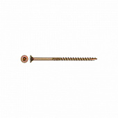 Саморез конструкционный потай Torx 5,0х90, желтый цинк, 4шт Саморез конструкционный потай Torx 5,0х90, желтый цинк, 4шт