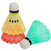 Волан для бадминтона, 3 шт., пластик Волан для бадминтона, 3 шт., пластик