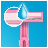  Станок для бритья одноразовый GILLETTE BLUEII  для женщин 5шт 