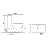 Унитаз напольный Оптима Плюс Квадро безободковый торнадо 620x355x790 г/в тонкое сиденье с механизмом плавного закрывания AQ4451-00 Aquatek Унитаз напольный Оптима Плюс Квадро безободковый торнадо 620x355x790 г/в тонкое сиденье с механизмом плавного закрывания AQ4451-00 Aquatek