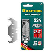  Лезвия крюковидные "дельфин", 5 шт KRAFTOOL  Solingen-S24 