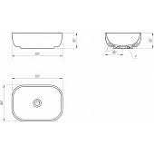 Раковина накладная Moduo 50 Square 63570 Cersanit Раковина накладная Moduo 50 Square 63570 Cersanit