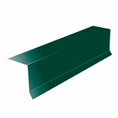 Планка торцевая обычная 0,4х95х120 L=2м RAL 6005 Зеленый мох Планка торцевая обычная 0,4х95х120 L=2м RAL 6005 Зеленый мох
