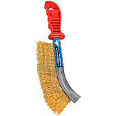  Щетка по металлу  с пластиковой ручкой Vertextools 