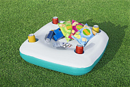 Бассейн надувной детский со столиком Bestway Sippin' Summer 218x218x48см, 737л, от 6 лет арт.54446 Бассейн надувной детский со столиком Bestway Sippin' Summer 218x218x48см, 737л, от 6 лет арт.54446