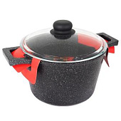 Кастрюля 3,0л Каменная Black литая ,черная SA-P03-3 Кастрюля 3,0л Каменная Black литая ,черная SA-P03-3